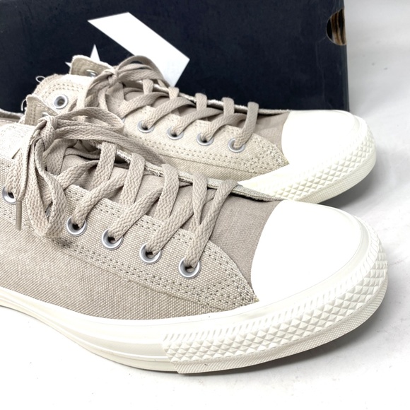 Converse Chuck Taylor OX Sneakers Low Top For Men Egret Canvas Casual 164098F - Picture 5 of 10